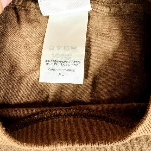 Harley Davidson Shirt Men's XL Brown Sturgis Graphic Deadwood Motorcycles 2006 - Picture 6 of 9